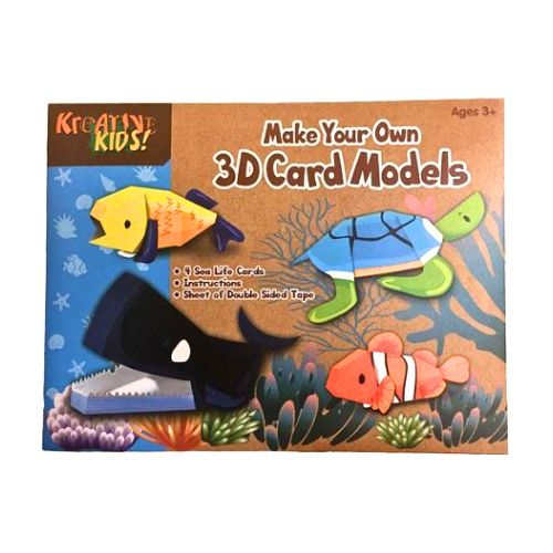 DIY Sea Life 3D Card Models