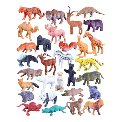 Wild Animal Figures 4-6cm (2 Pack)