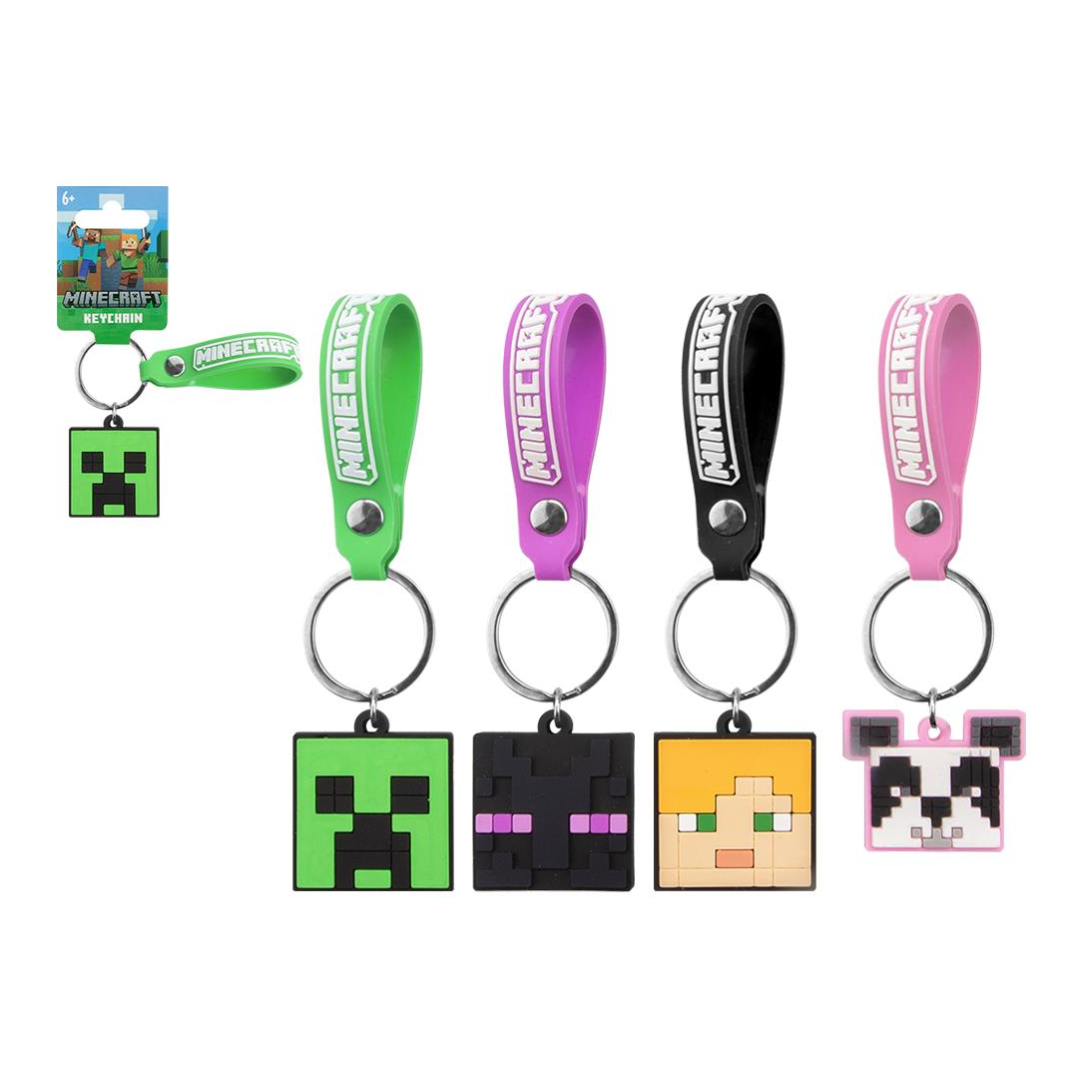 Minecraft Character Face Keyring