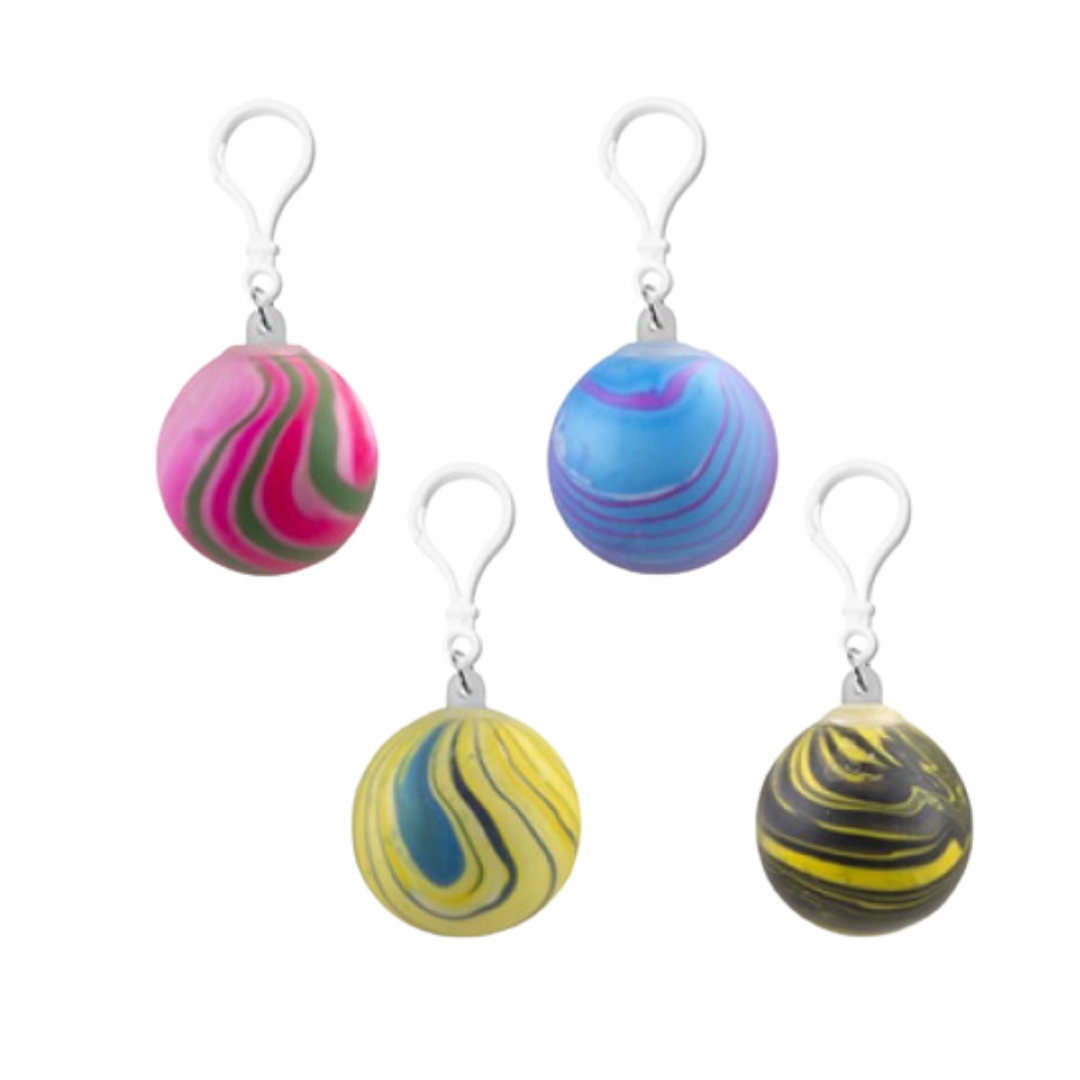 Squishy Marble Ball Keychain