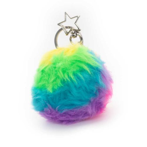 Furry Squish-Ball Keychain