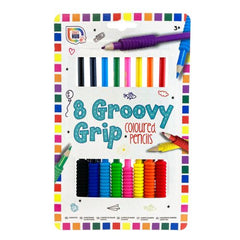 Groovy Grip Coloured Pencils (8 Pack)