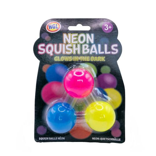 Neon Glow in the Dark Squish Balls