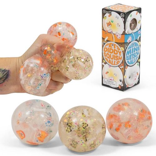 Pets Diddy Squish Balls (3 pack)