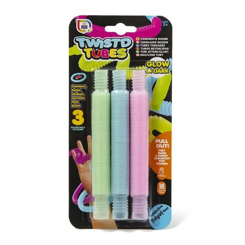 Glow In The Dark Pop Tubes (3 pack)