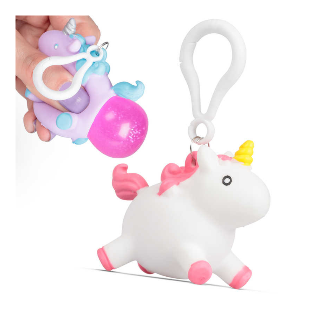 Glitter Pooping Unicorn Keychain