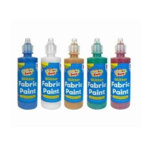 Glitter Fabric Paint Set (5 Pack)