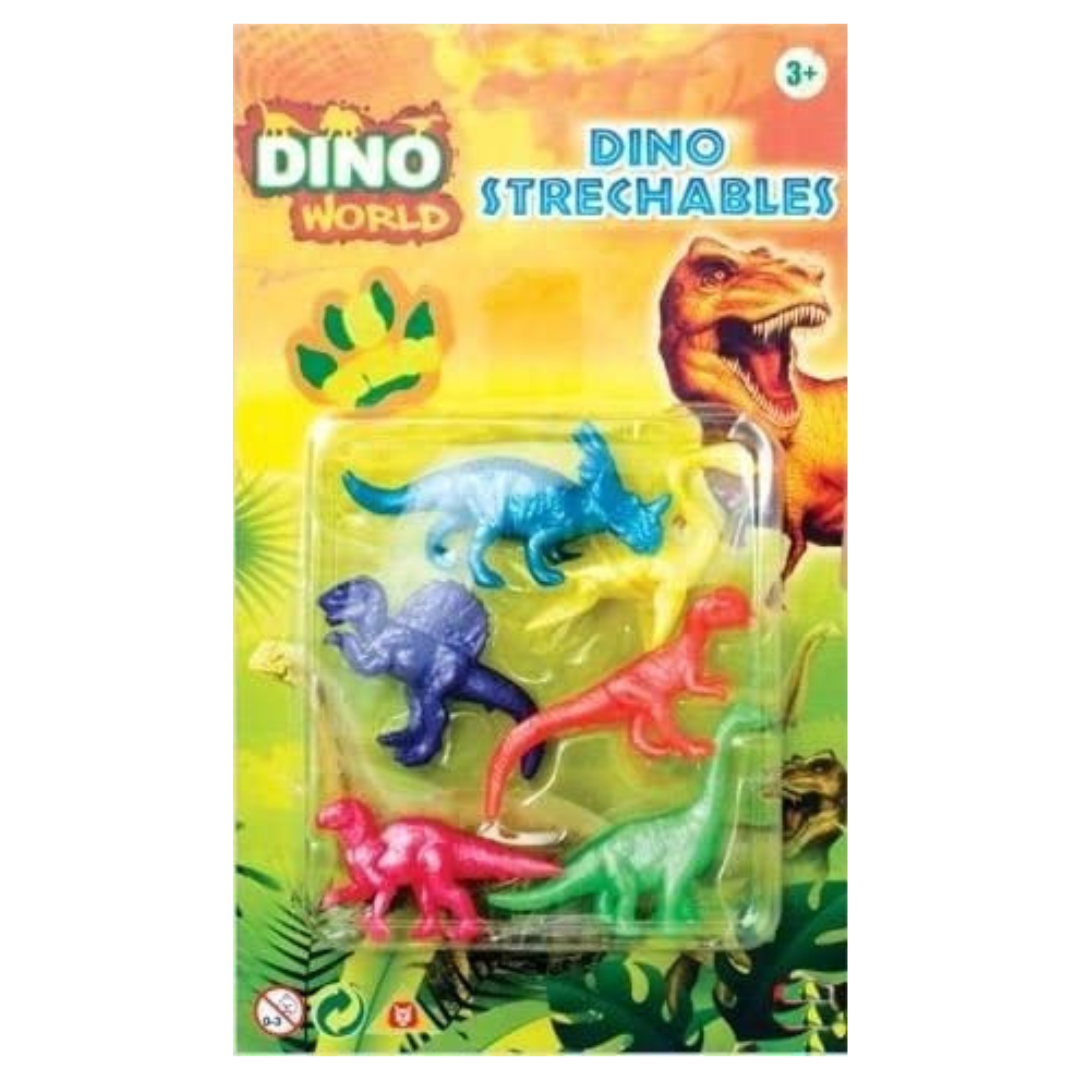 Mini Stretchy Dinosaurs (6 Pack)